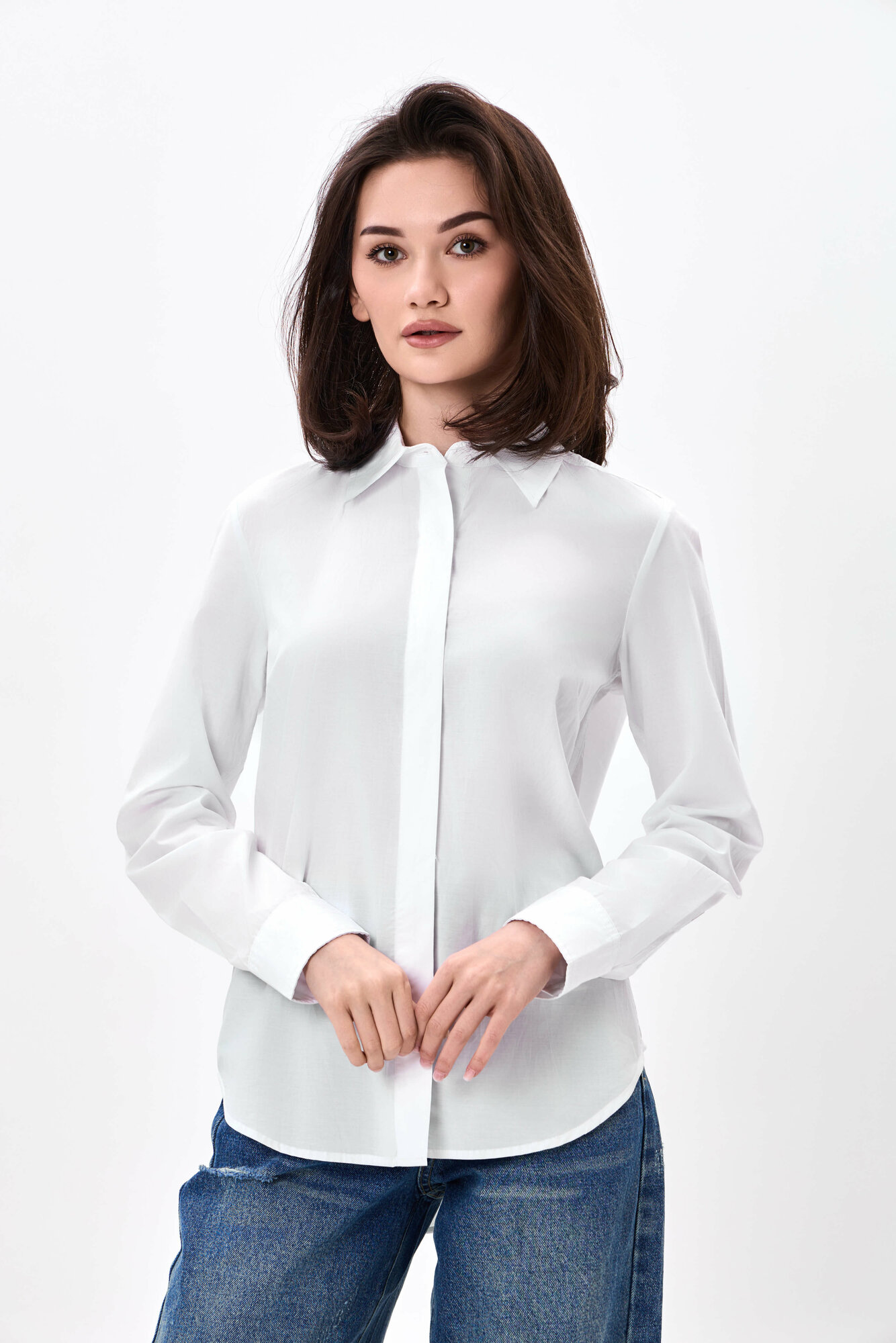 Рубашка TERRA PRO, размер M, white