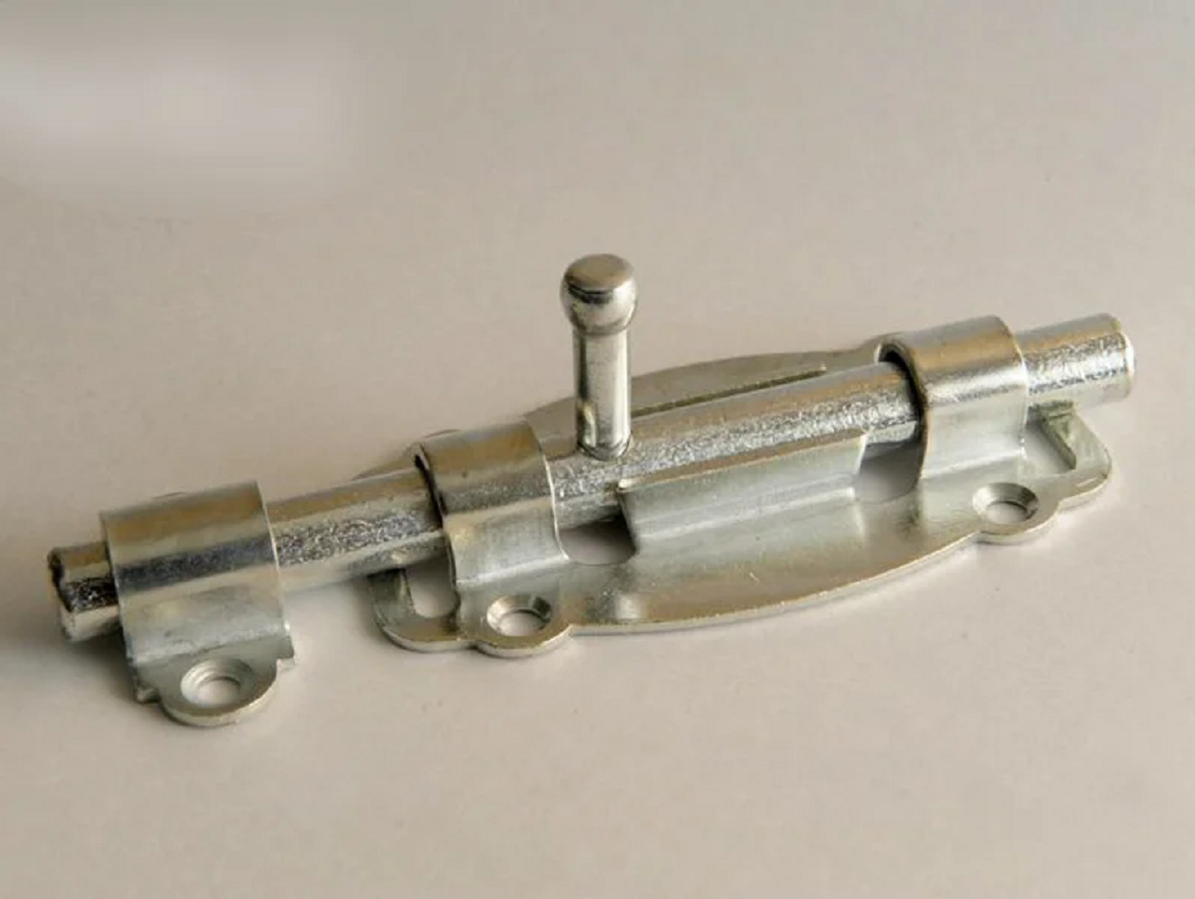 Задвижка дверная ноэз ЗД-100-Кр-SL, накладная, цинковый (25)