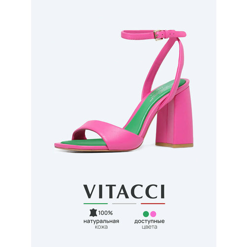 фото Босоножки vitacci, размер 36, розовый