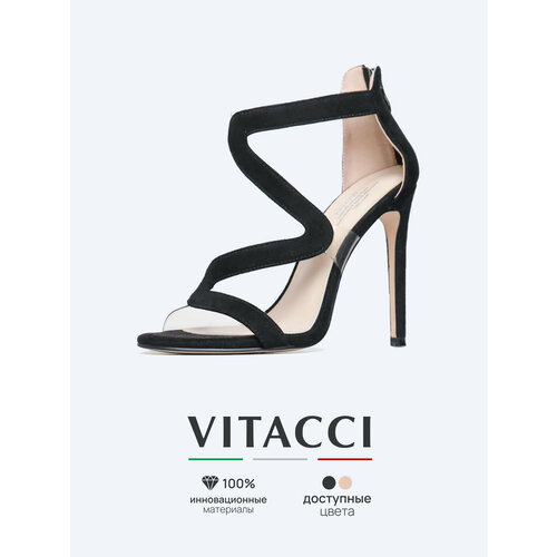 фото Босоножки vitacci, размер 36, черный