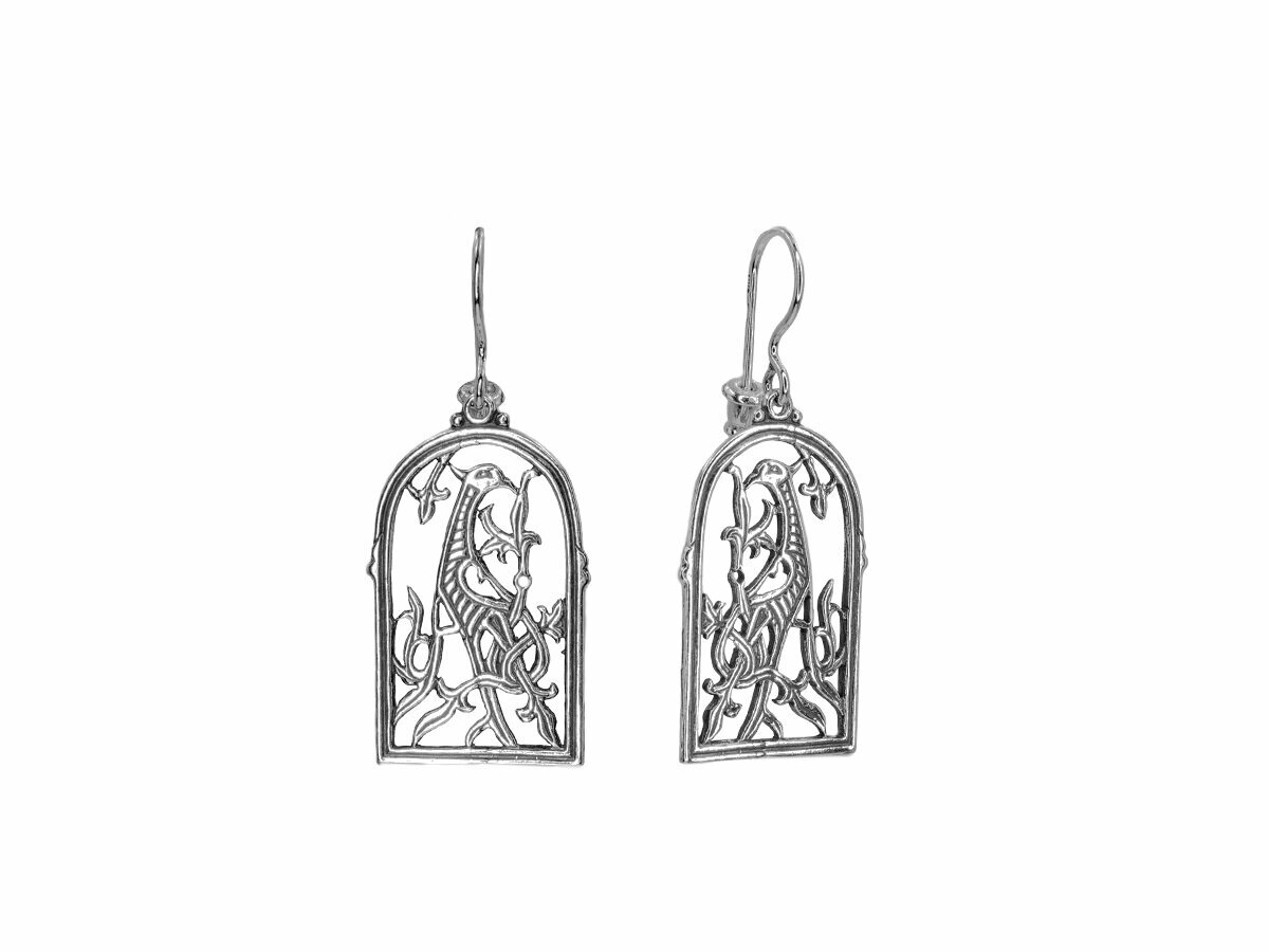 Серьги двусторонние Мастерская Алешиных — фото 1