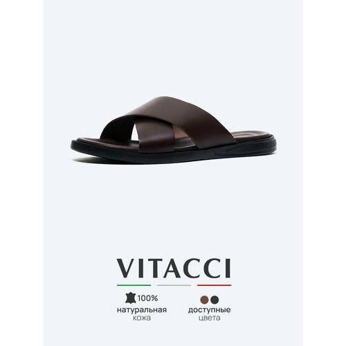 фото Сабо vitacci, размер 41, темно-коричневый