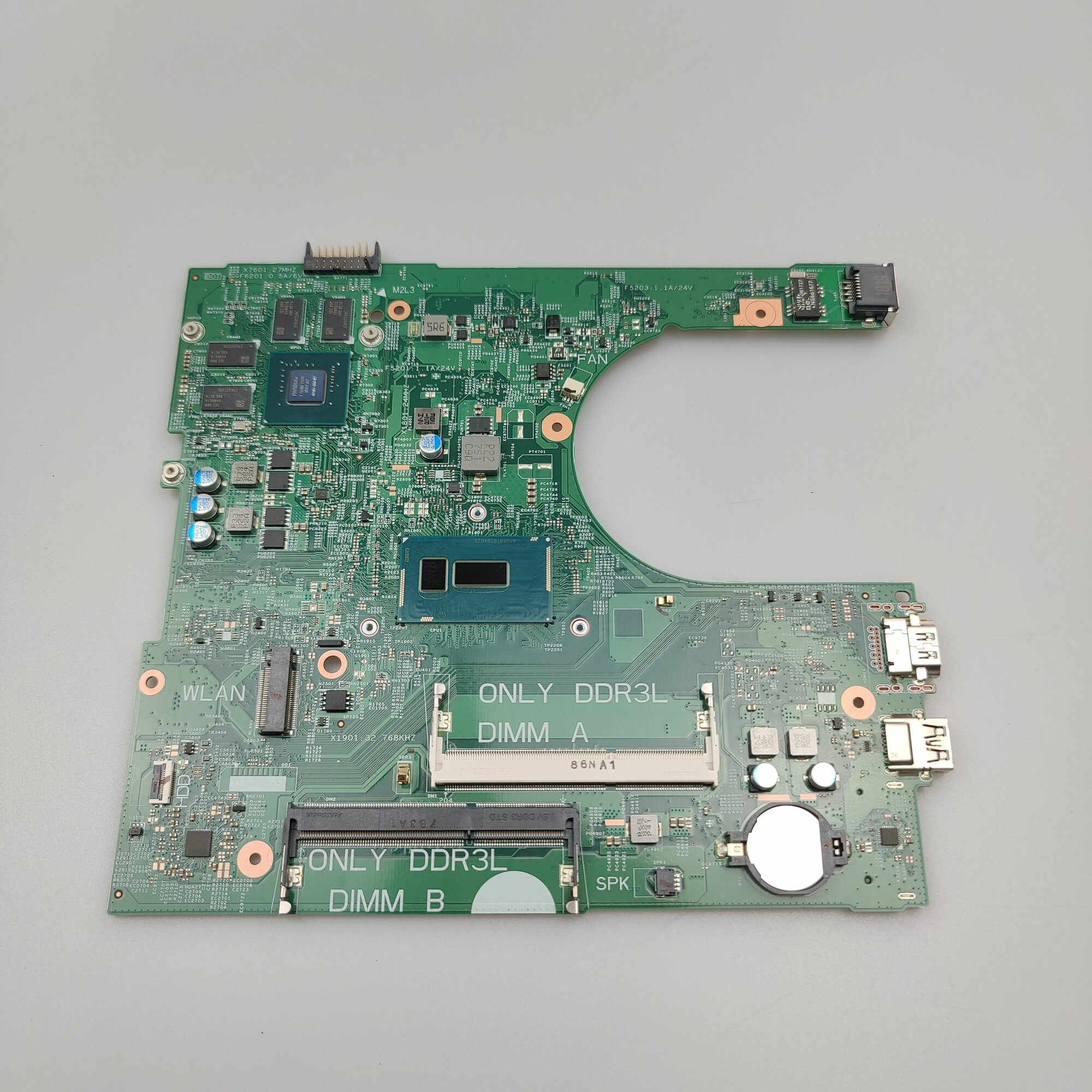 Для Материнская плата для ноутбука Dell Inspiron 15 3558 3458 14216-1 2.0GHz 1XVKN DDR3L Intel i5-5200U NWJK1