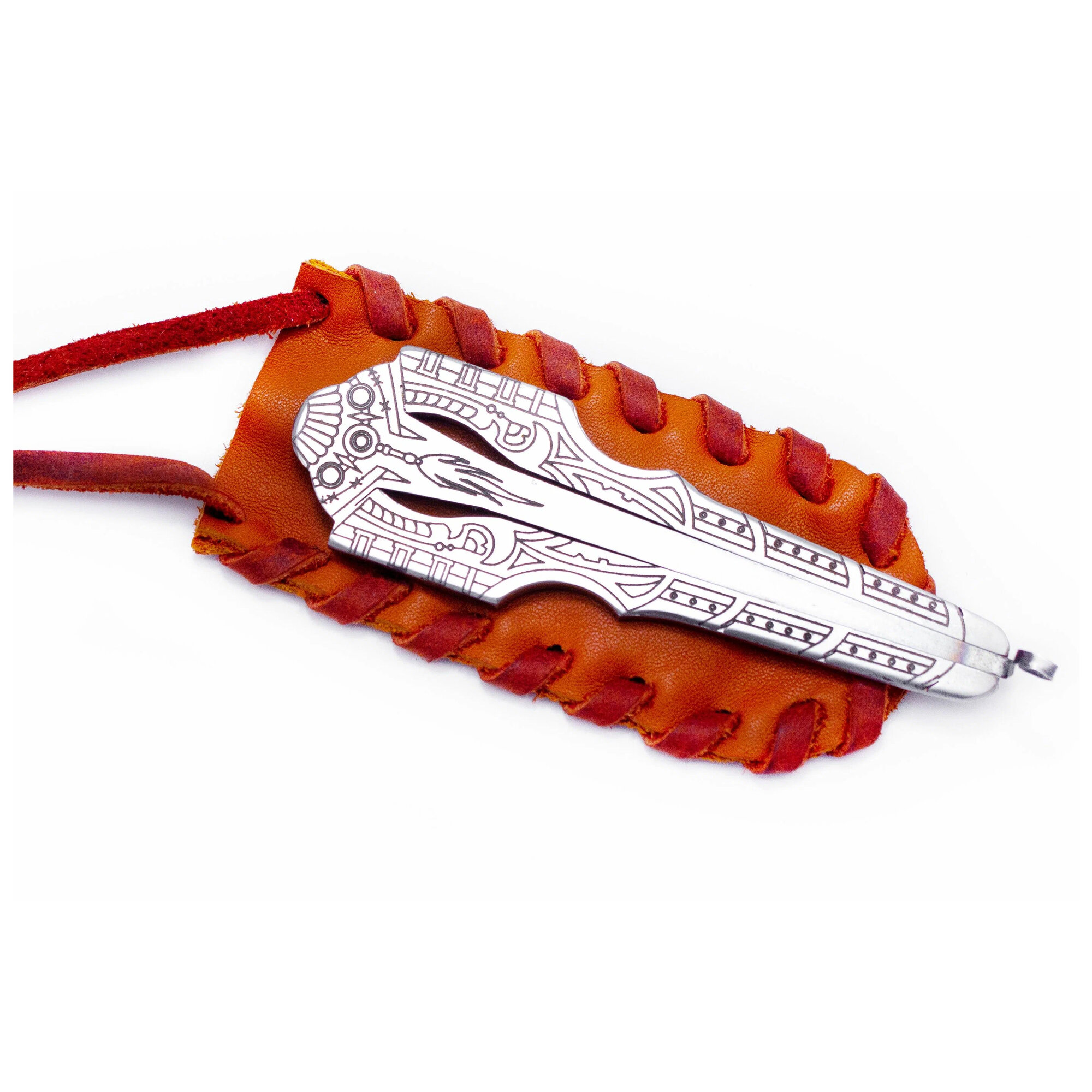 Варган Глазырина "Монгол" с кожаным чехлом - музыкальный инструмент для новичков и профи, великолепный подарок, сварной