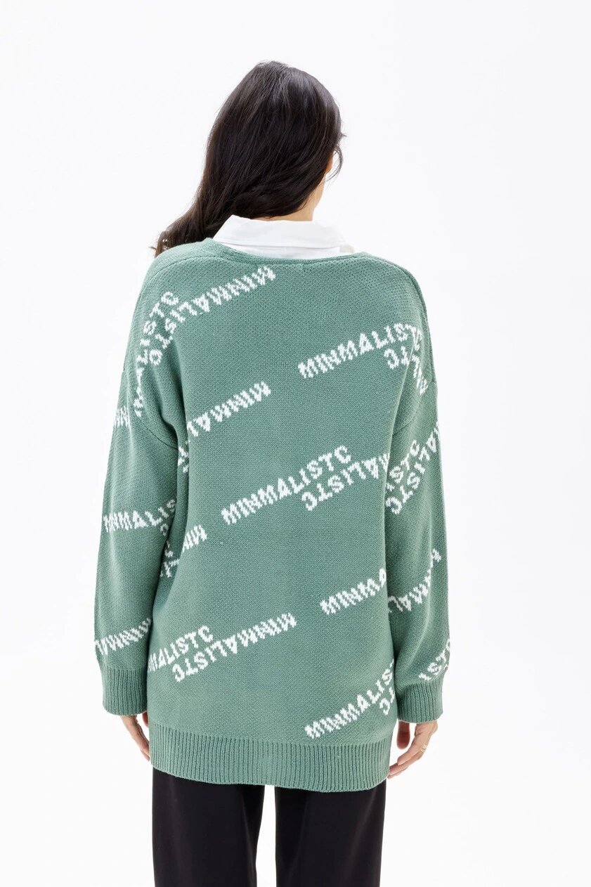 Кардиган Selfie, размер L, зелёный — фото 1