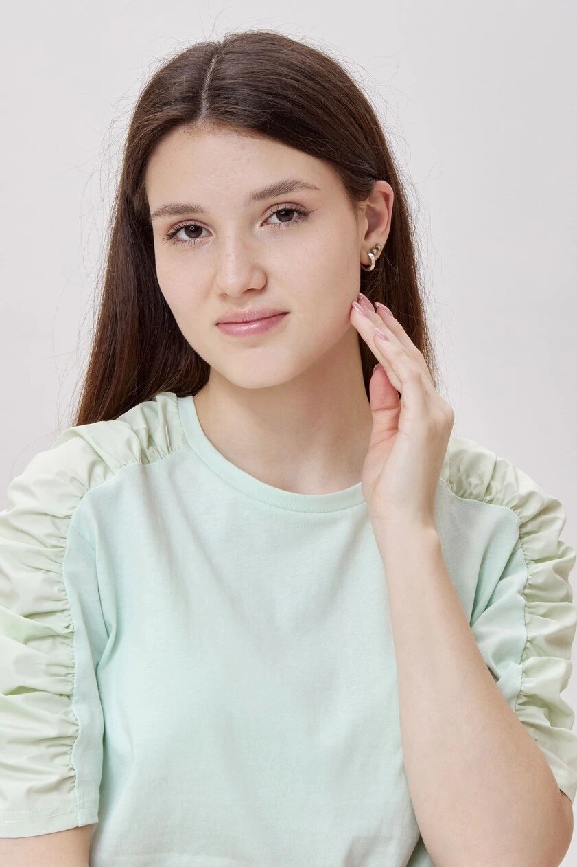 Футболка Selfie, размер L, зелёный — фото 1