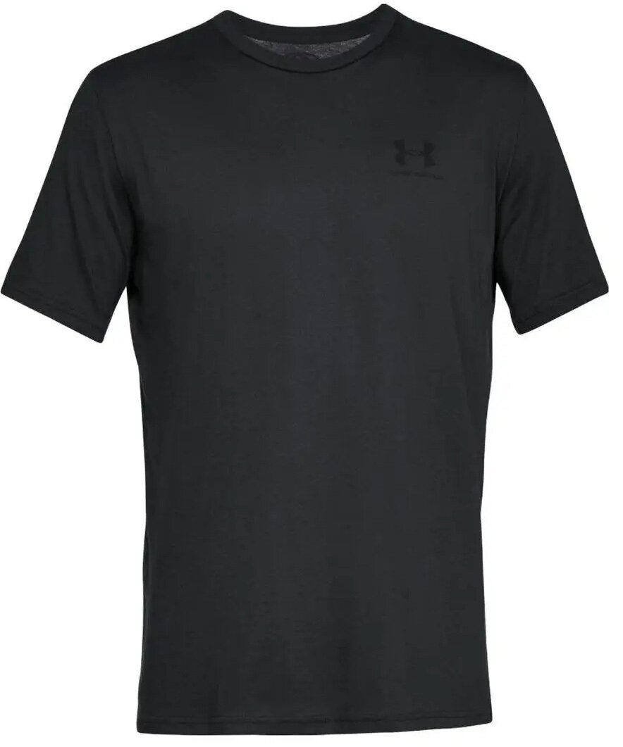 Футболка спортивная Under Armour Sportstyle Left Chest Logo SS, размер 52-54 удл(XLT), черный