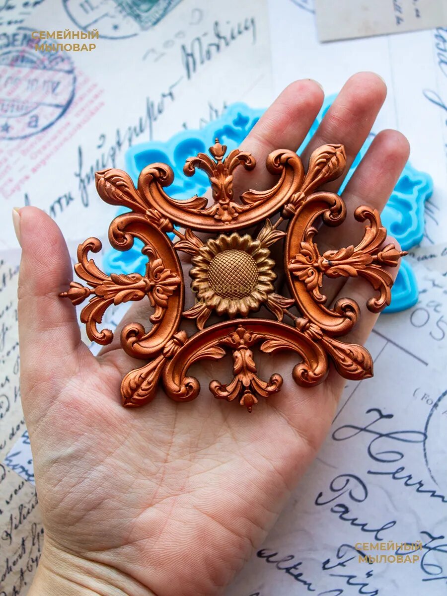 Силиконовая форма / молд для рукоделия "Лепнина" — фото 1