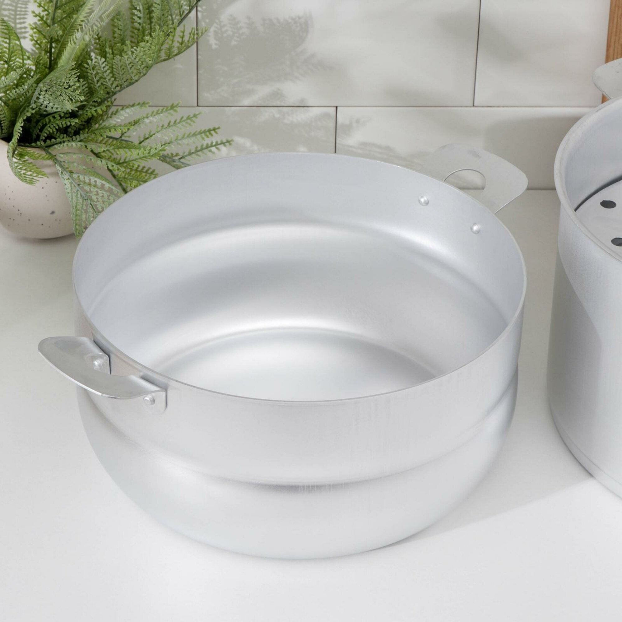 Мантоварка Белая калитва, алюминий, 6 л, 4 диска, серебристый — фото 1