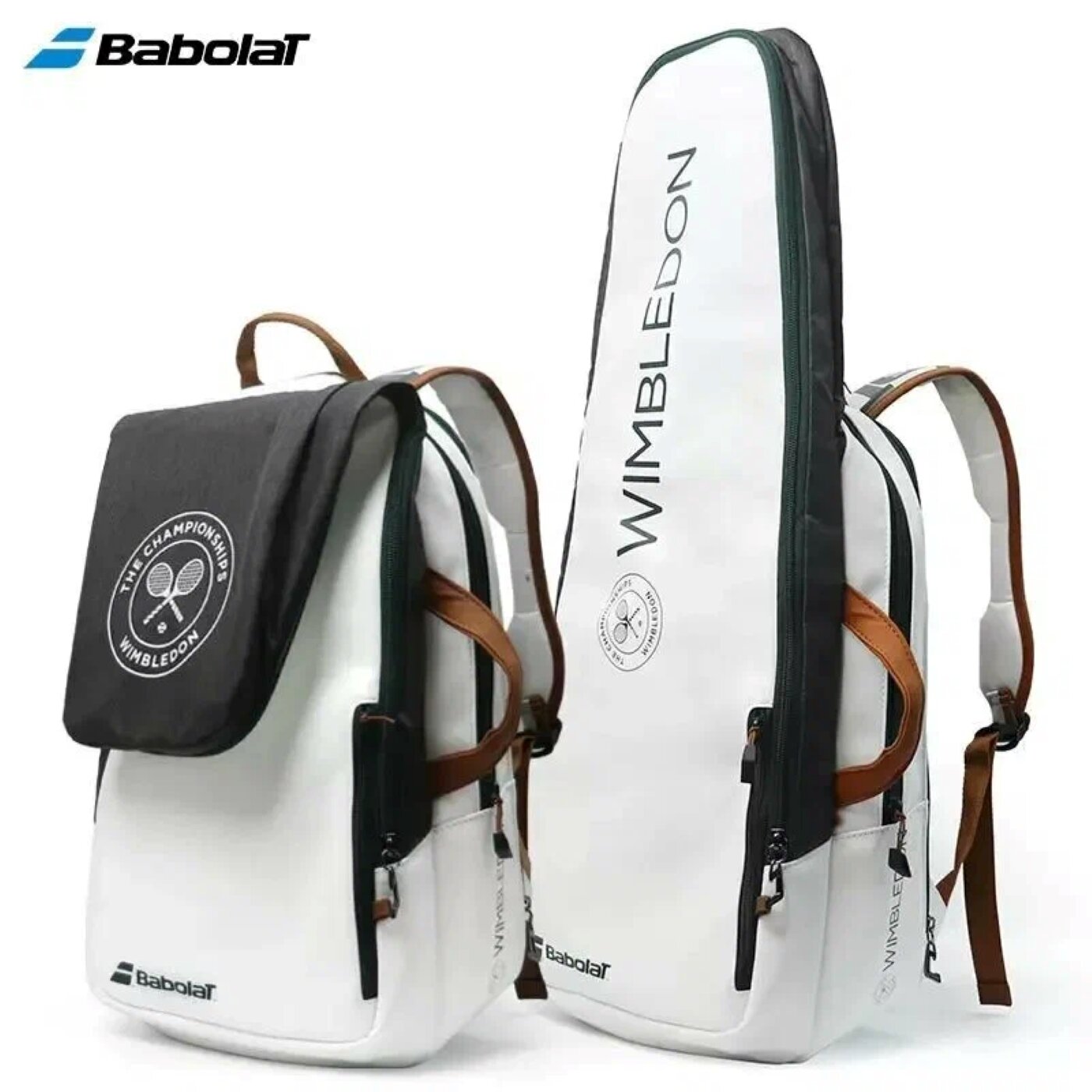 Теннисная сумка Babolat, Wimbledon, рюкзак, белая, для хранения теннисных ракеток