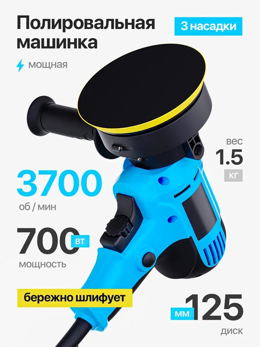 Шлифовальная машинка эксцентриковая для автомобиля