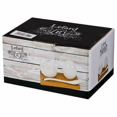 Набор для завтрака LEFARD NATIVE 4 предмета 11,5*8*6,5см фарфор, бамбук