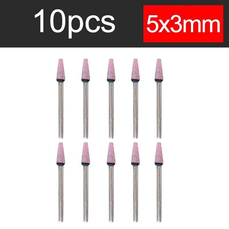 Комплект из 10 абразивных насадок для Dremel 5mm