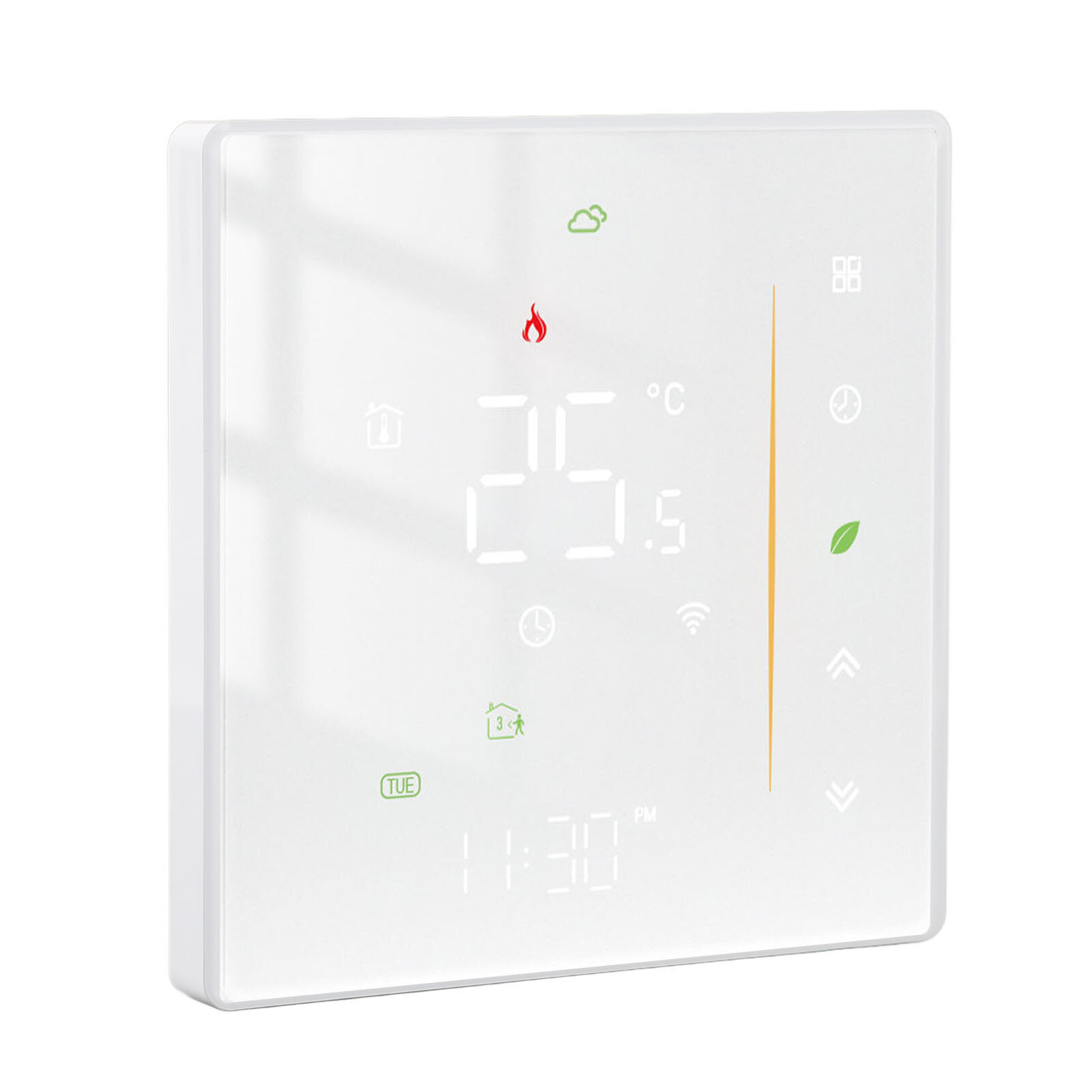 Изображение AC95 240V Smart Thermostat Wifi 6 Period Programming Touchscreen Voice APP Control Thermostat для бытовой техники