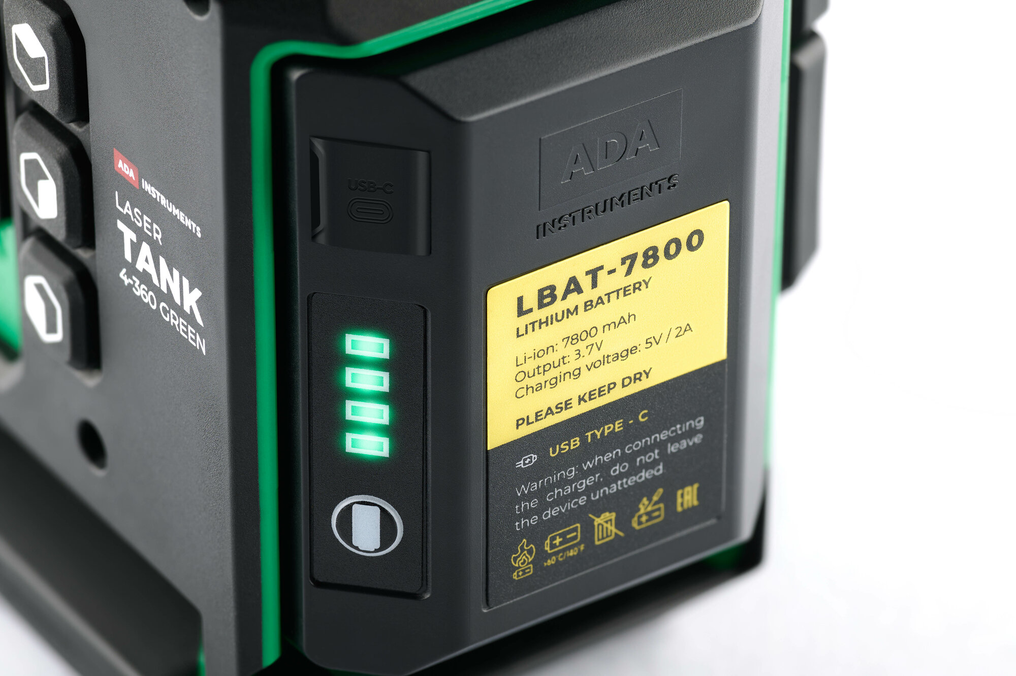 Литий-ионный аккумулятор ADA LBAT-7800 (для ADA LaserTANK 3-360/4-360 GREEN и ADA Servoliner 6D/6D GREEN 3.7 В ) — фото 1