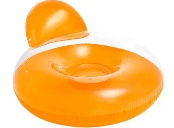 Круг-кресло надувной для плавания для детей и взрослых Pillow-Back Lounge 137х122см INTEX 58889