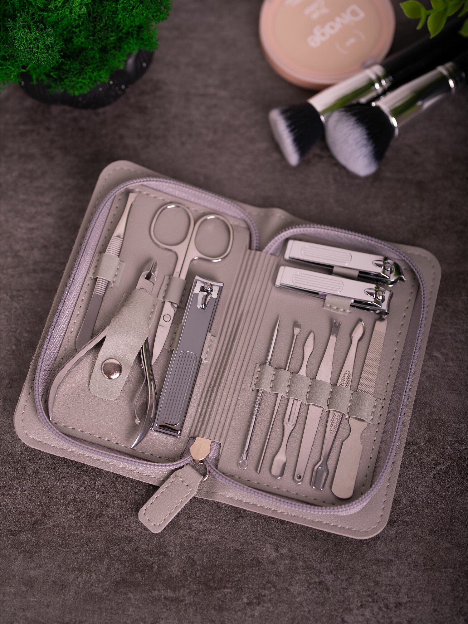 Картинки Набор для маникюра, медицинская сталь, подарочная упаковка, 12 предметов