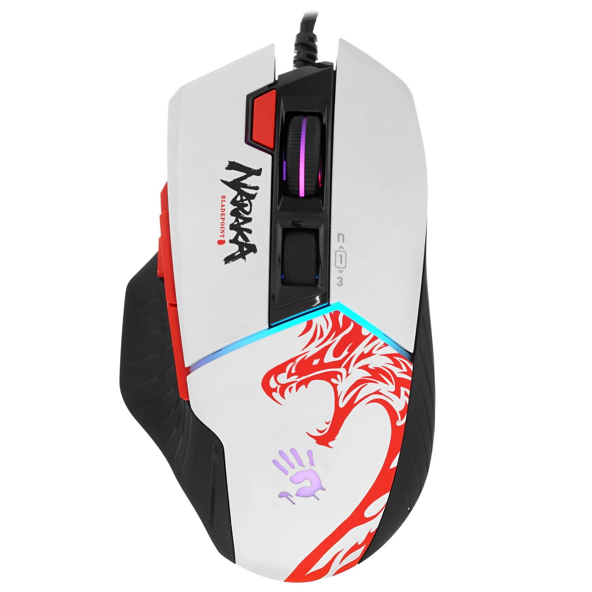 Мышь проводная A4Tech Bloody W95 Max Naraka [W95 MAX NARAKA] белый