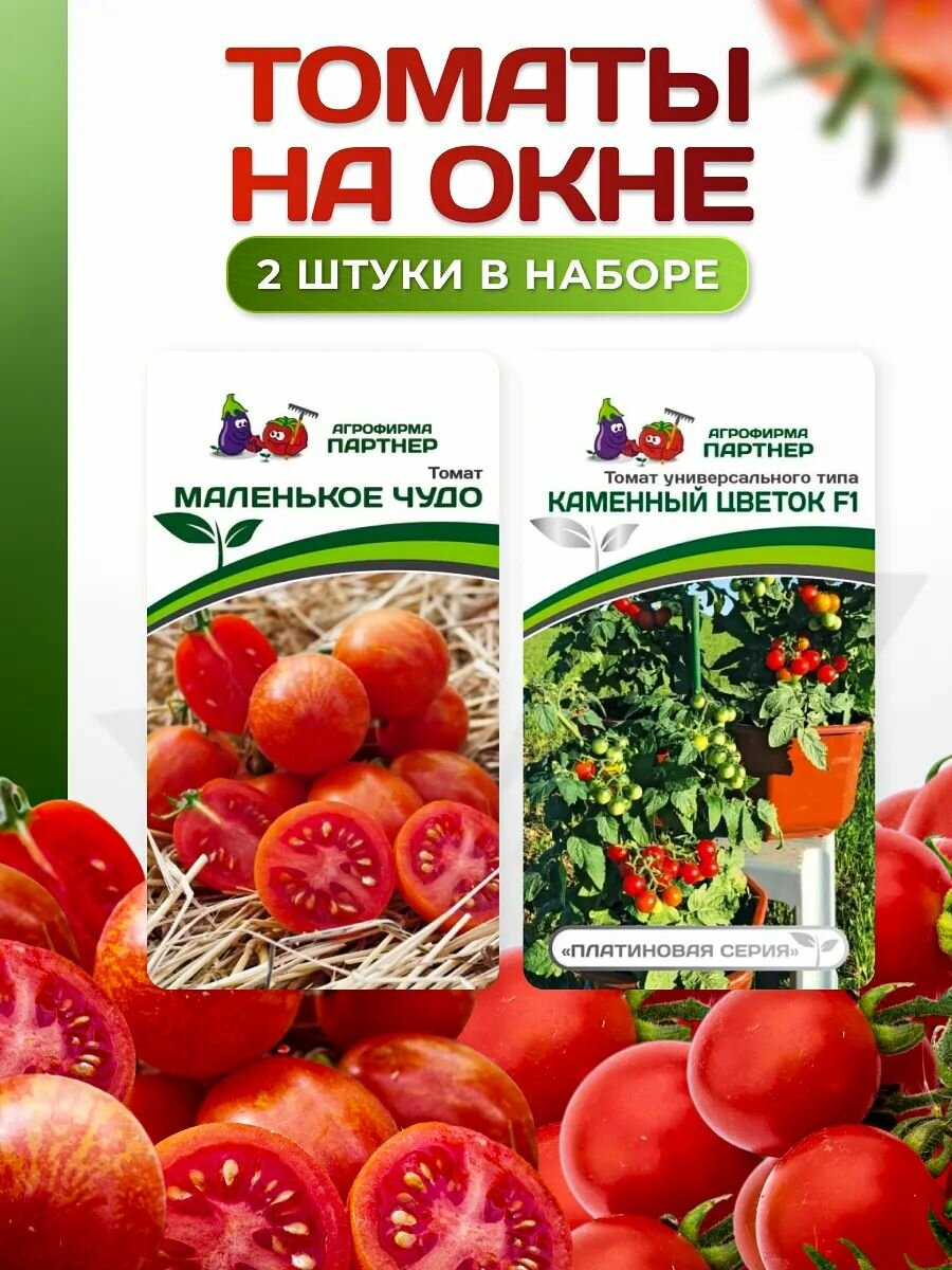 Набор семян: Томаты на окне - Маленькое чудо Каменный цветок