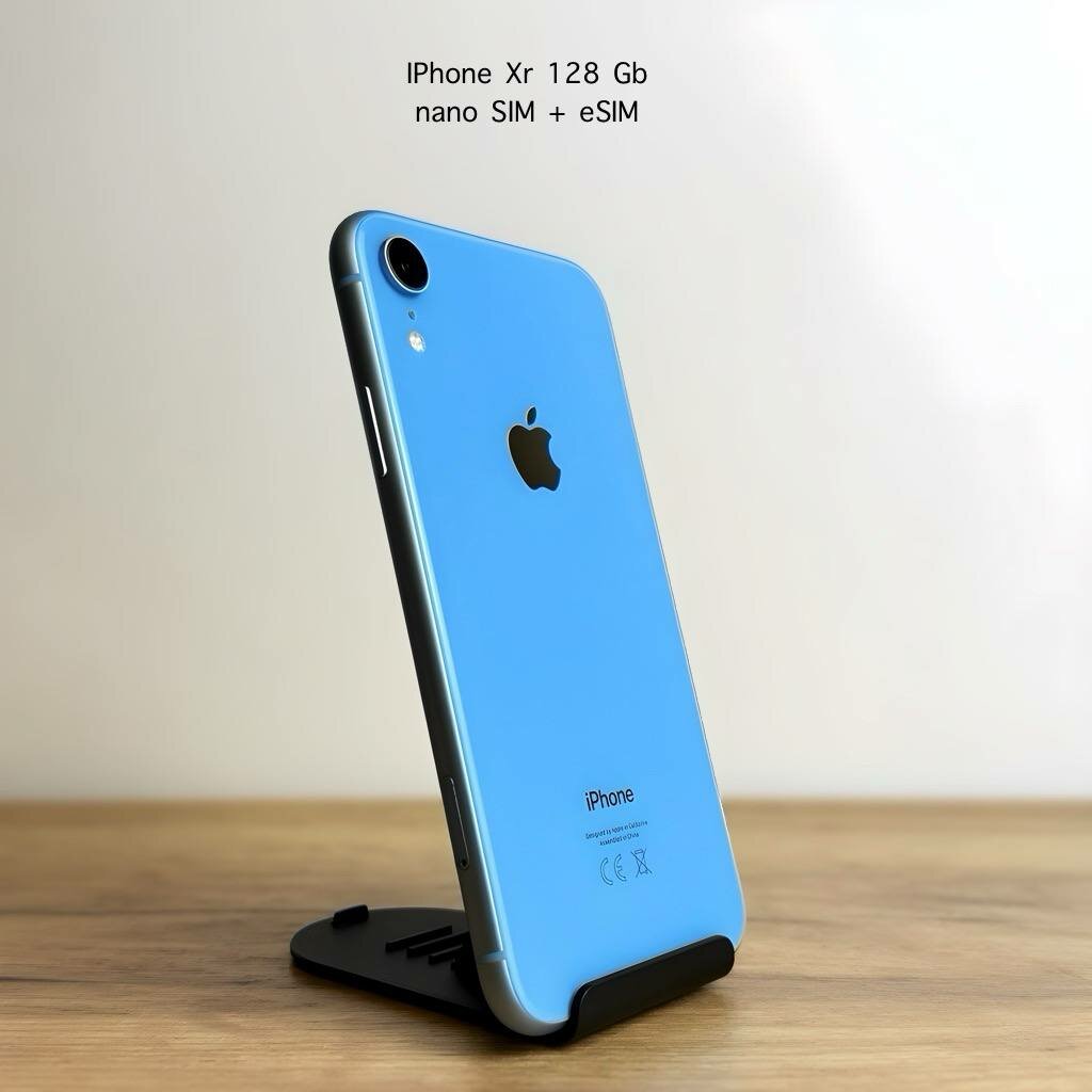 Смартфон Apple iPhone Xr 128 ГБ, nano SIM+eSIM, синий