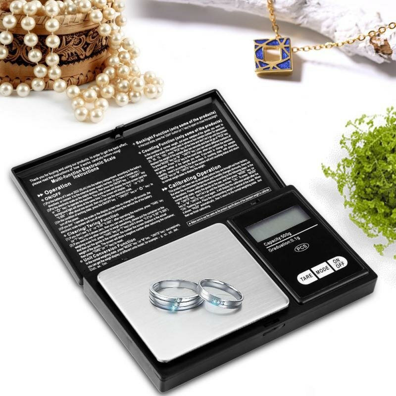 Ювелирные весы, точность измерения 0,01г, нержавеющая платформа, для магазинов — фото 1