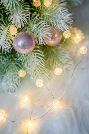 Светодиодная гирлянда жемчужины света 2 м 20 теплых белых LED-огней серебряная проволока контроллер батарейки IP20 Serpantin 183-0217