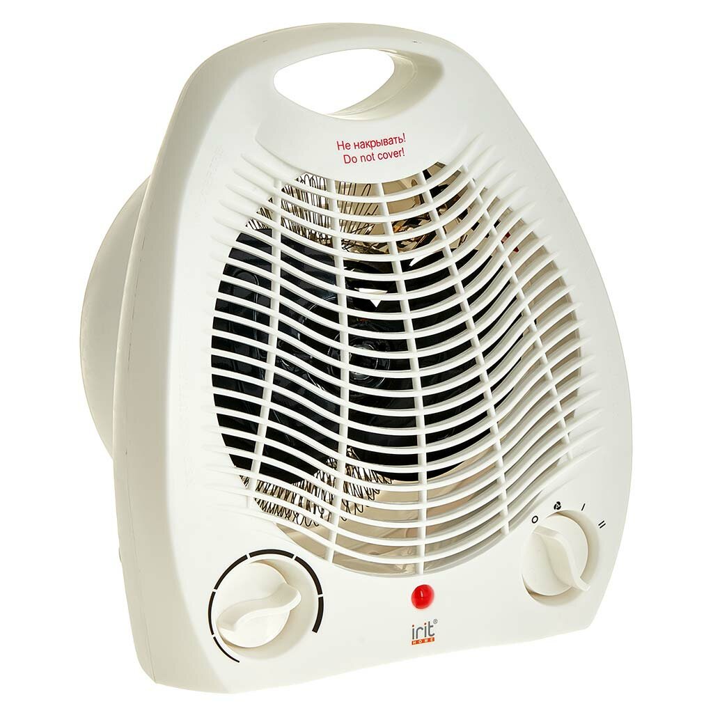 Тепловентилятор электрический переносной IRIT IR-6007 2000 Вт белый