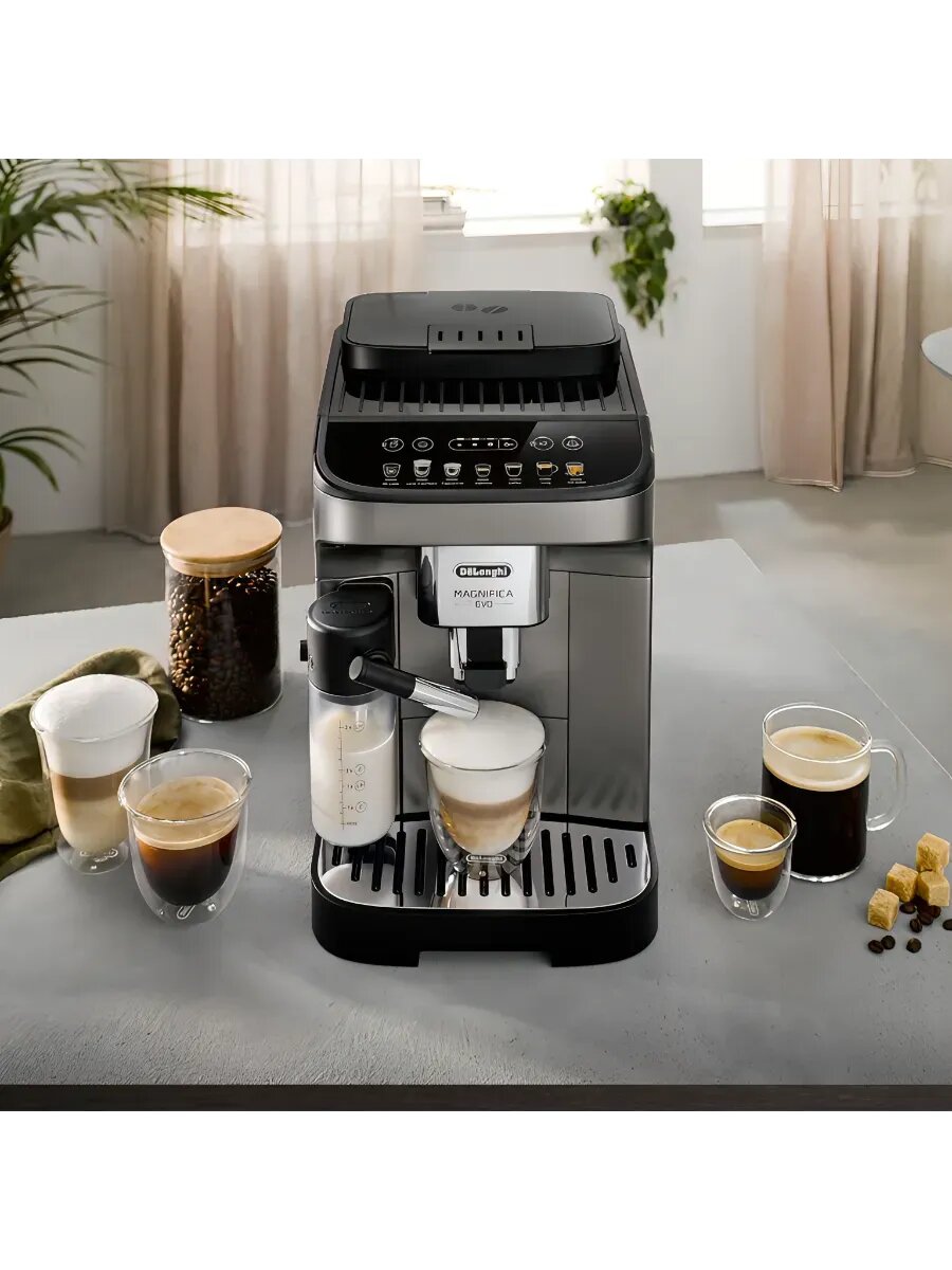 Кофемашина DeLonghi Magnifica Eco ECAM290.81, кофемолка, автокапучинатор, 1450 Вт