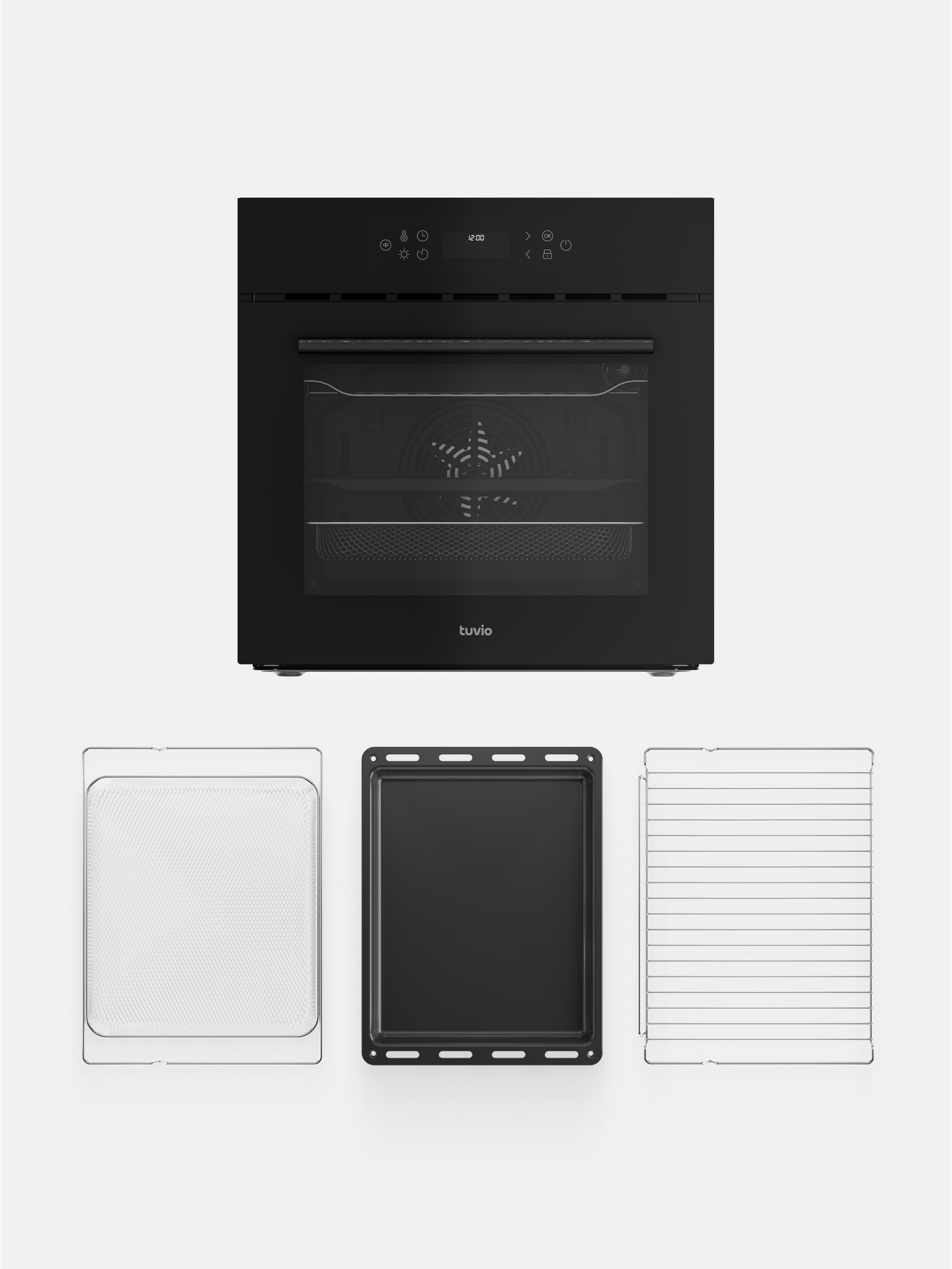 Духовой шкаф Tuvio NF86СWBGB1, 70л, 60 см, конвекция, 10 режимов, каталитическая очистка, Алиса, 5 лет гарантии, черный — фото 20