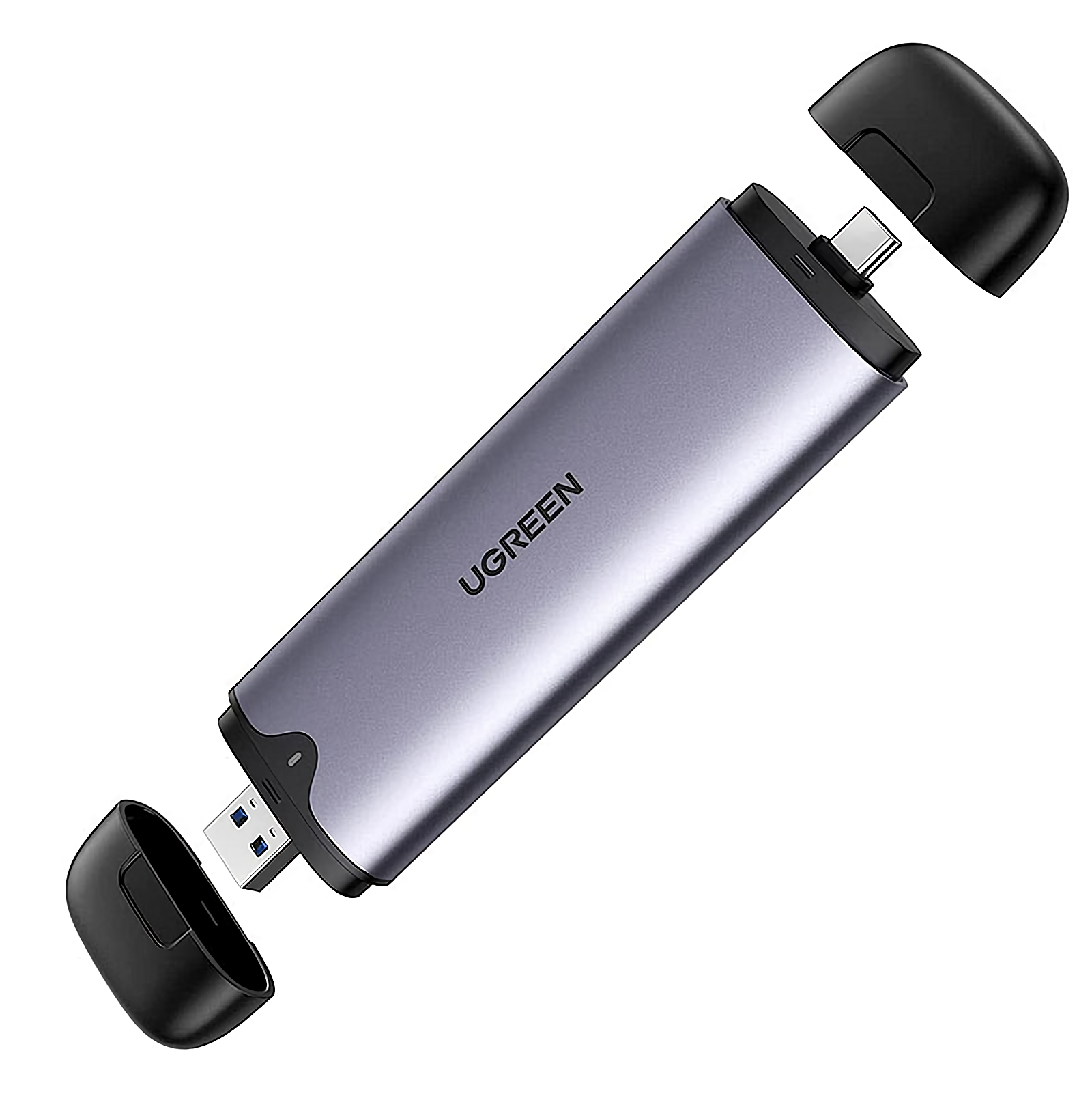 Бокс для накопителей UGREEN UGREEN USB-C/USB-A to M.2 M-Key Portable SSD Enclosure 10Gbps CM353 (70532)