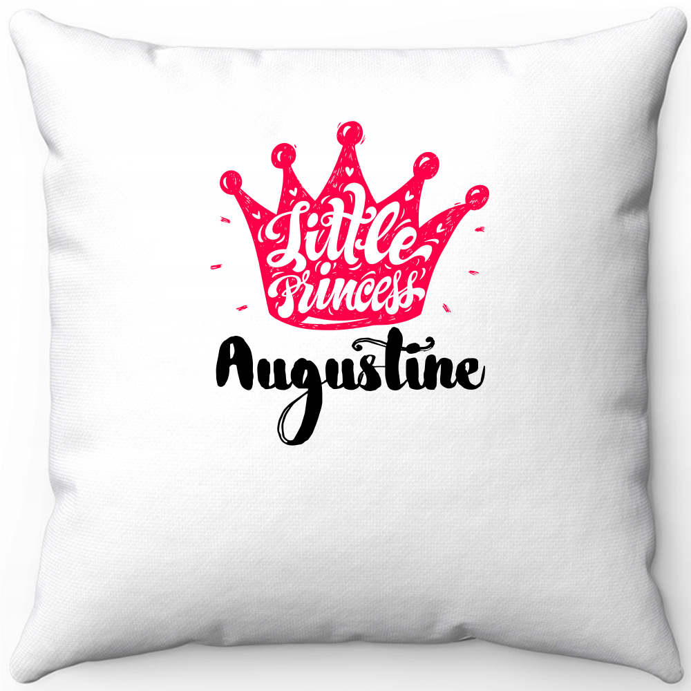 Подушка белая little princess августина 40х40