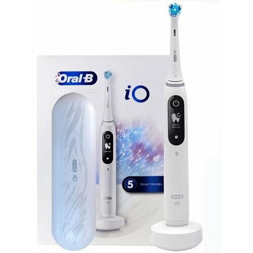 Электрическая зубная щетка Oral-B iO7 Smart Visual Magnetic Wave Brush iO Series Round Head Micro-vibration Technology white 16612₽