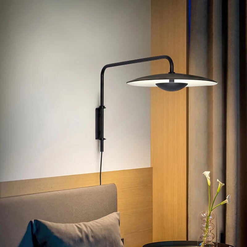 Настенный светильник KUNG металлический дерево/черный 8Вт LED Board 8W Тёплый белый (2700-3500 K) Black Color Темно-синий