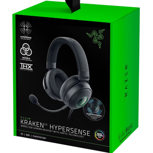 Игровая гарнитура Razer Kraken V3 HyperSense RZ04-03770100-R3M1 черный 1120000₽