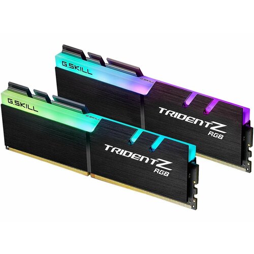 GSKILL TridentZ RGB Series 32 ГБ 2 x 16 ГБ 288-контактный ПК RAM DDR4 4400 PC4 35200 Модель памяти для настольного компьютера F4-4400C19D-32GTZR 17326₽