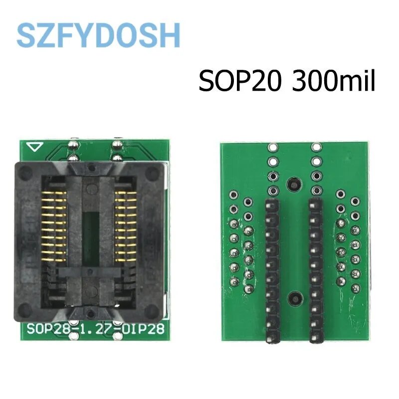 Программатор SOP8/14/16/18/20/24/28 адаптер гнездо SZFYDOSH, SOP20 300mil