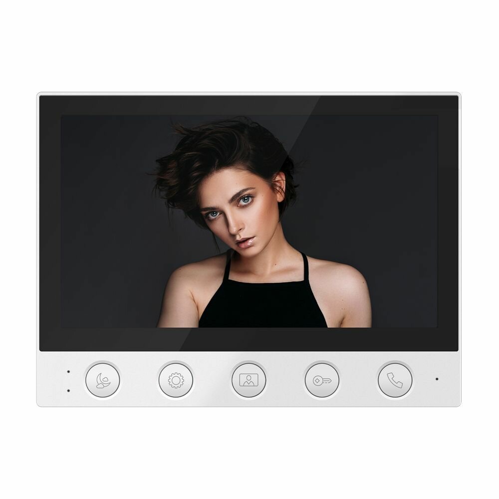 Видеодомофон для квартиры, дома и офиса Novihome SIMPLE 7 FHD. HD дисплей 7". Функция Не беспокоить. Совместим с подъездным домофоном через модуль сопряжения.