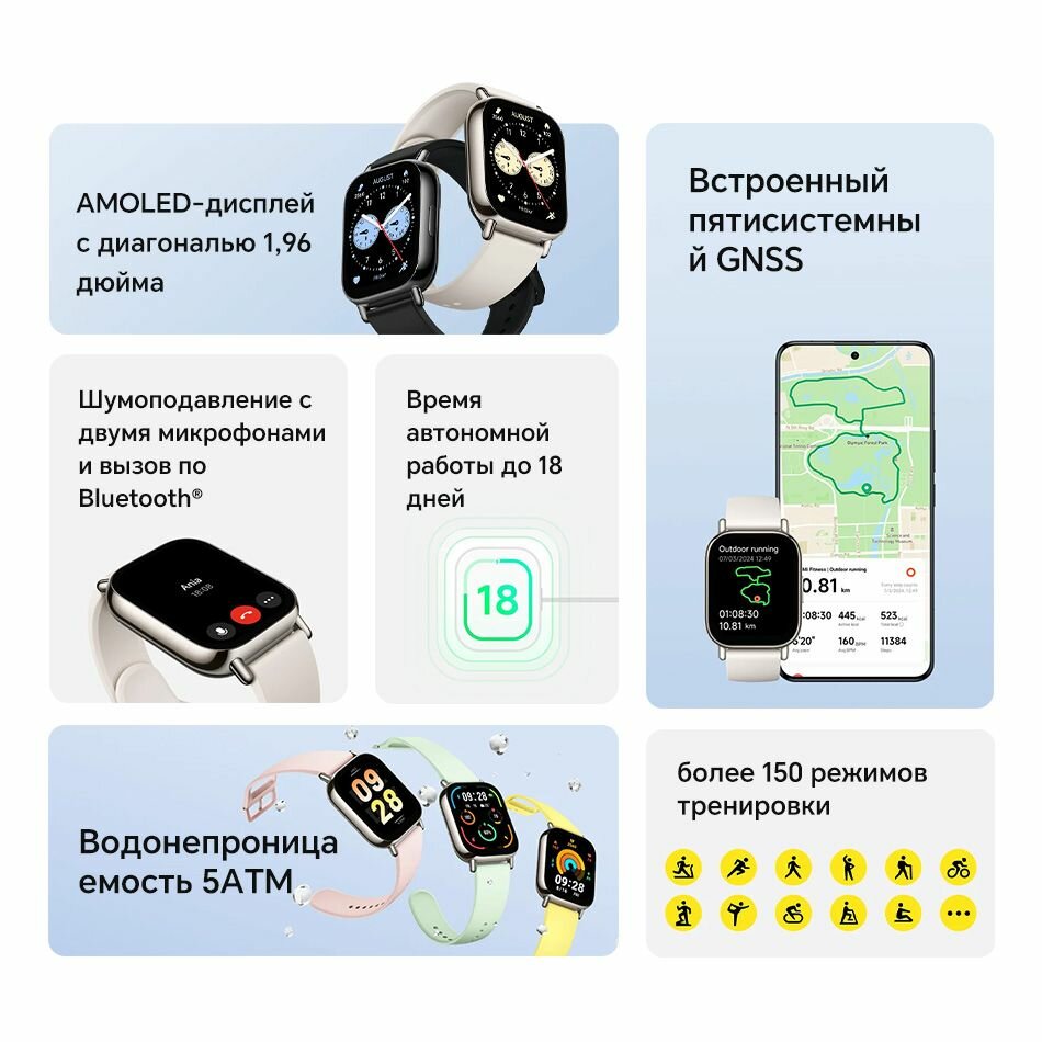 [Доставкаиз РФ] Xiaomi Redmi Watch 5 Lite Глобальная версия Умные часы — фото 1
