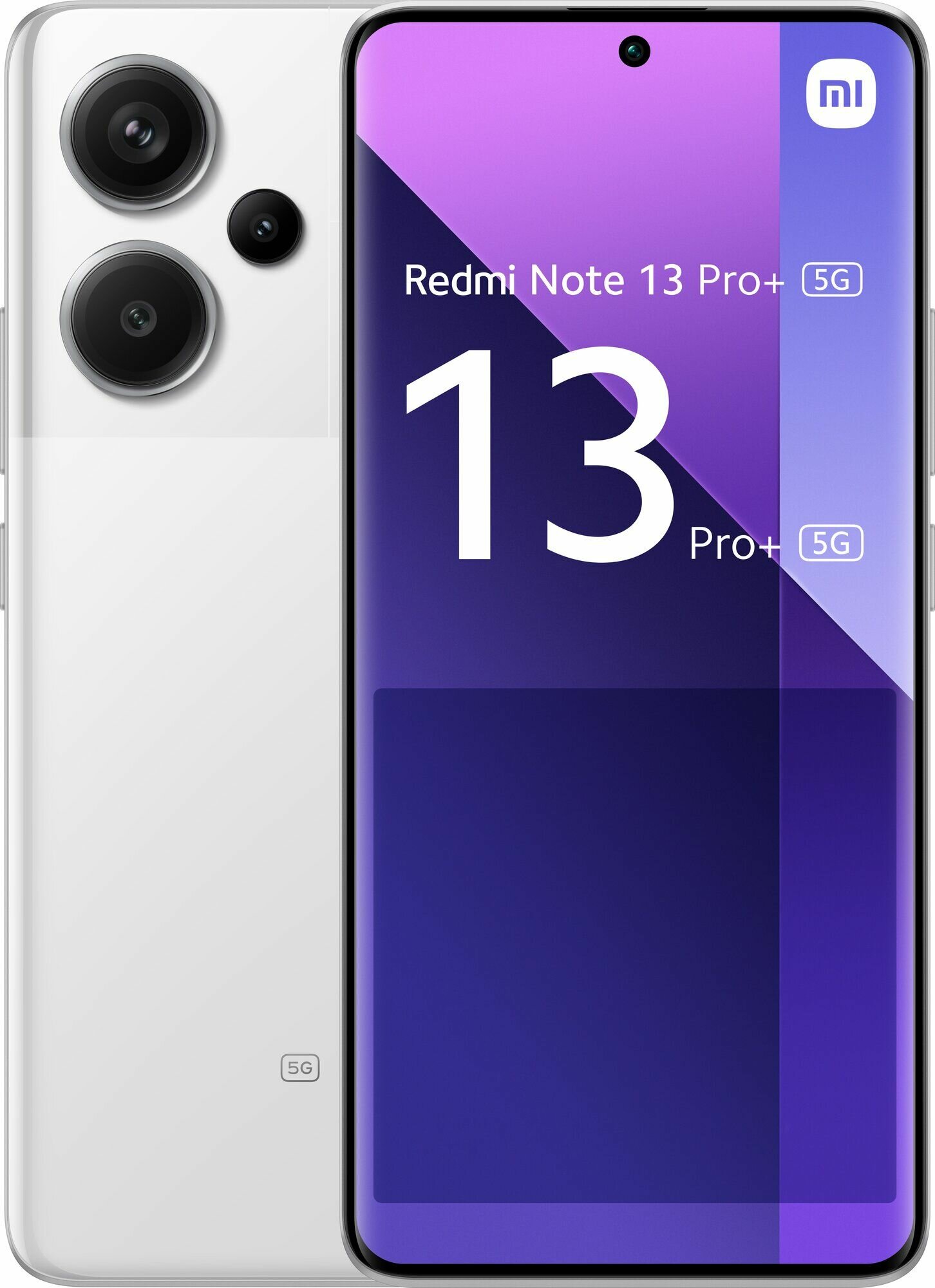 Белый Xiaomi Redmi Note 13 Pro+ 12/512Гб, 5G, Global, NFC, Dual: nano SIM + eSIM, Moonlight white (смартфон)