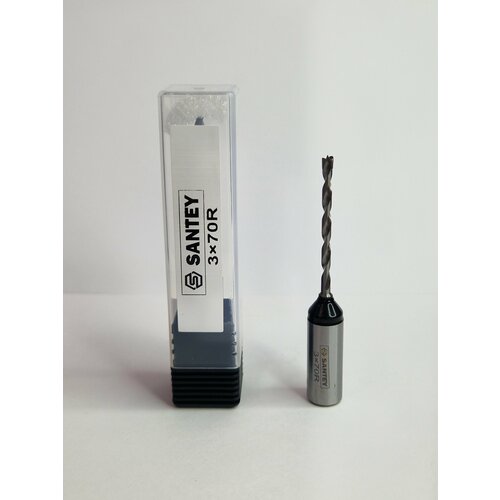 Сверло глухое присадочное правое SANTEY D5*57 RH для ЛДСП/МДФ