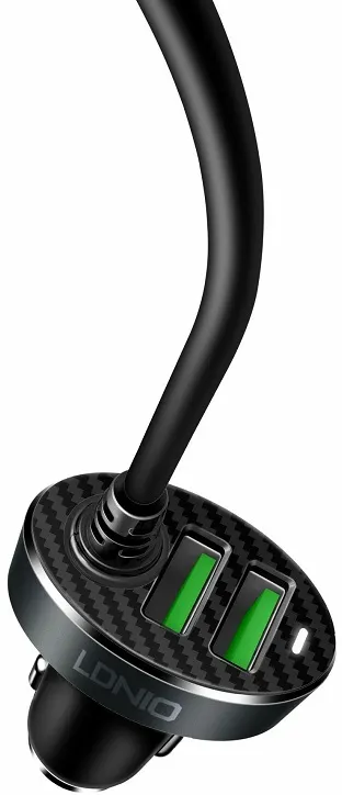 Автомобильное зарядное устройство LDNIO LD_B4421 C502 2+2 USB Black - фото №9