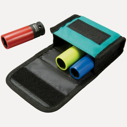 Изображение товара Набор ударных торцевых головок 1/2" (17, 19, 21 мм) Makita E-12354; 3 шт. в тканевом чехле