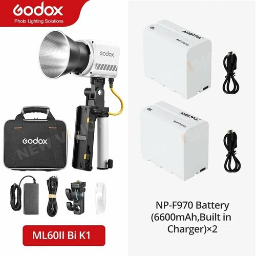 Godox ML60II Bi 70 Вт двухцветный светодиодный светильник ML60II Bi K1 kit 21943₽