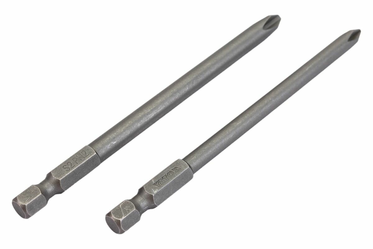 Биты (2 шт; 100 мм; РН1/РН2) YATO YT-0488