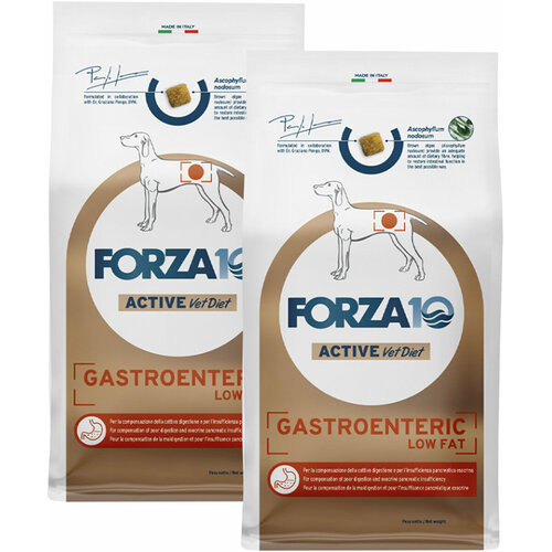 FORZA10 DOG GASTROENTERIC для взрослых собак всех пород при острых заболеваниях желудочно-кишечного тракта (10 + 10 кг)