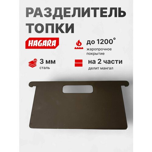 Разделитель топки мангала 290х160, 3мм