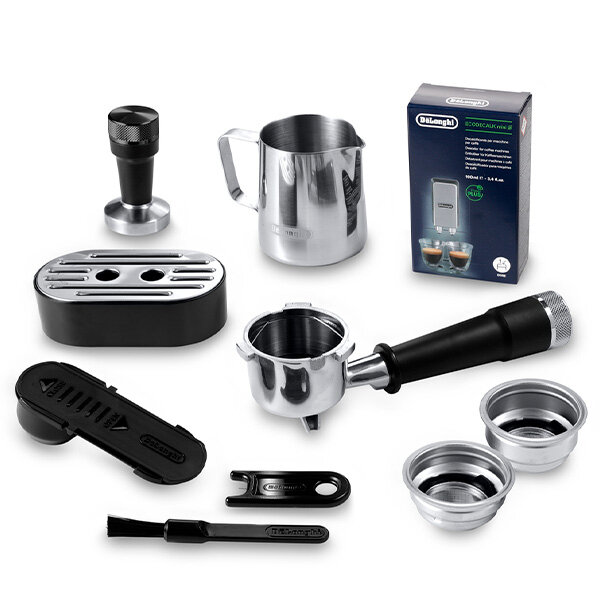 Кофеварка Delonghi ЕС950, 1450 Вт, рожковая система, серебристый — фото 1