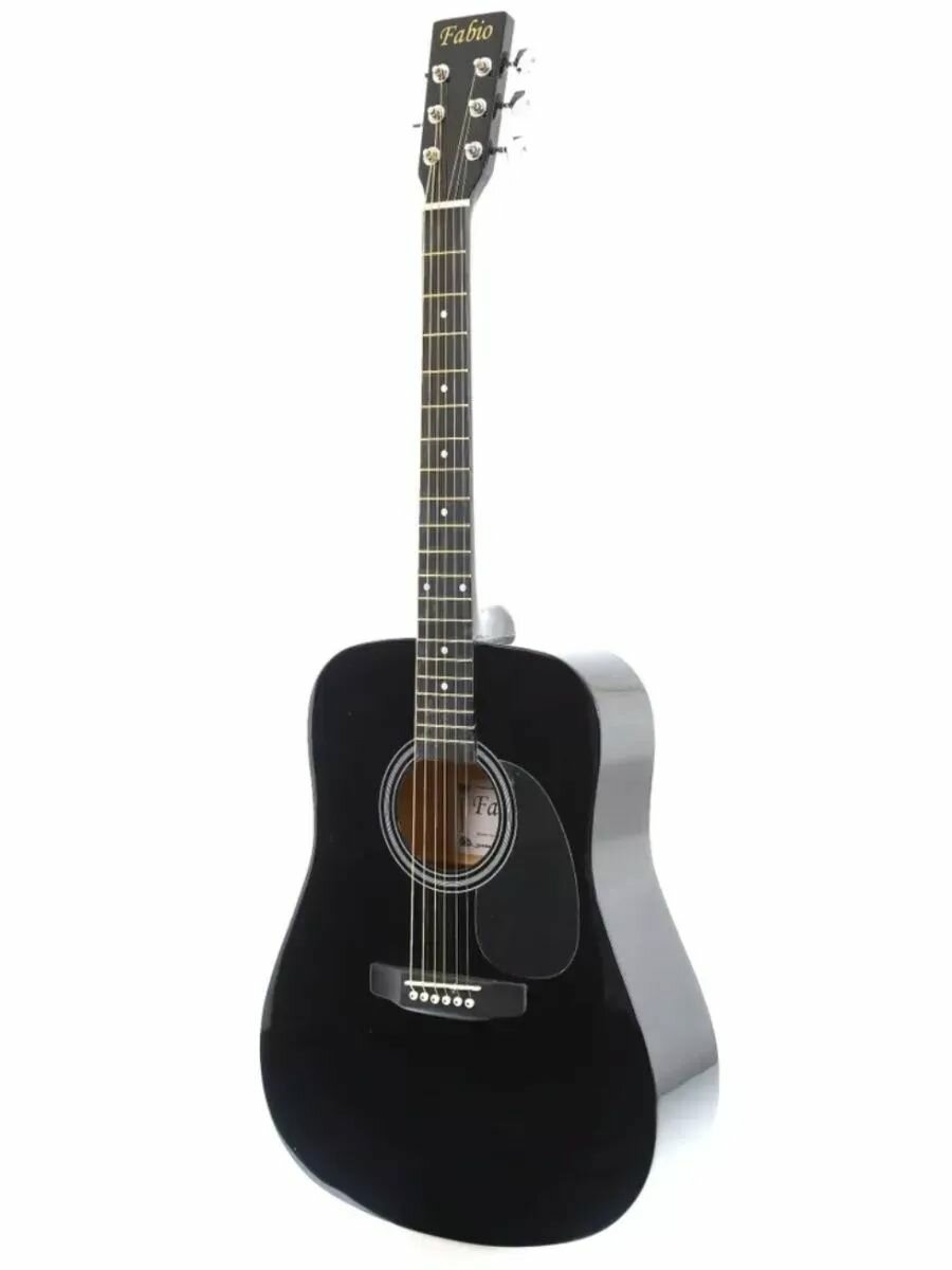 Гитара акустическая 41" Чёрная (Инструмент начинающего музыканта, Fabio SA105 BK)
