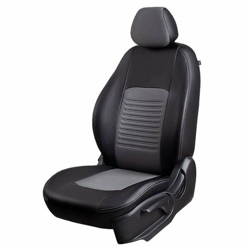 Чехлы на сиденья LordAutoFashion Турин ромб Haval Jolion (2020-) черный, синяя нить