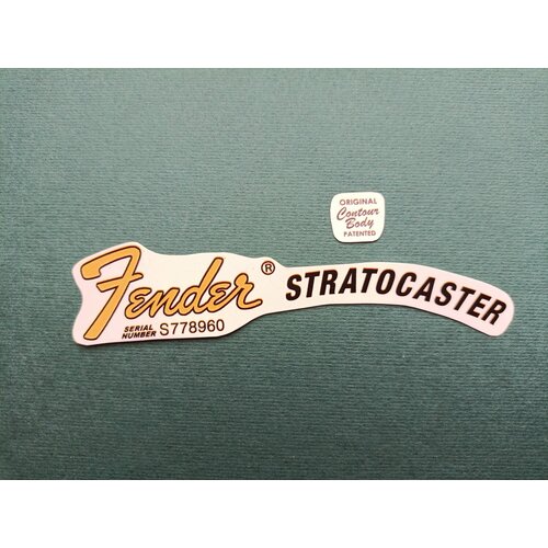 Деколь водный перевод на голову грифа электрогитары Fender Stratocaster 450₽